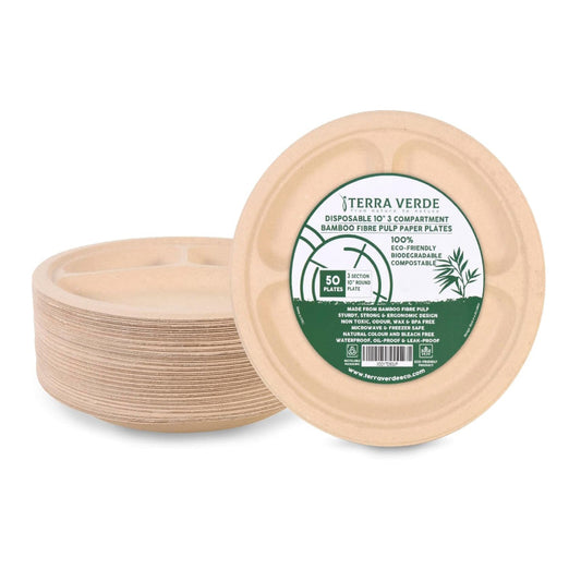 disposable bamboo plates by terra verde